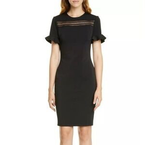 ❤️ NWT! Ted Baker London Black ‘Livsia’ Lace Insert Dress